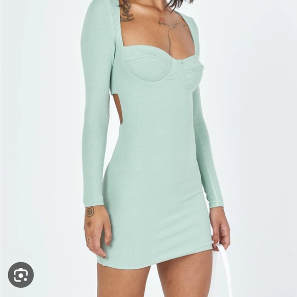 Javier mini dress sage princess Polly - Picture 1 of 2